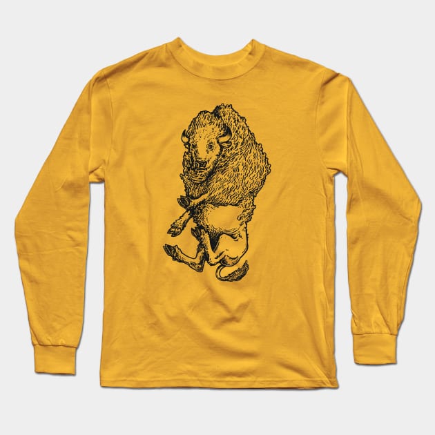 A Levity of Animals: Home on the Range Long Sleeve T-Shirt by calebfaires